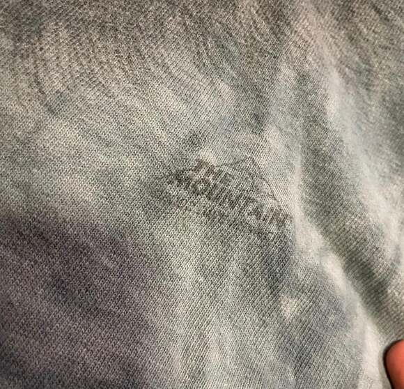 Vintage 2002 The Mountain Blue Eyes Wolf Tie Dye Graphic T-Shirt - Picture 3 of 5